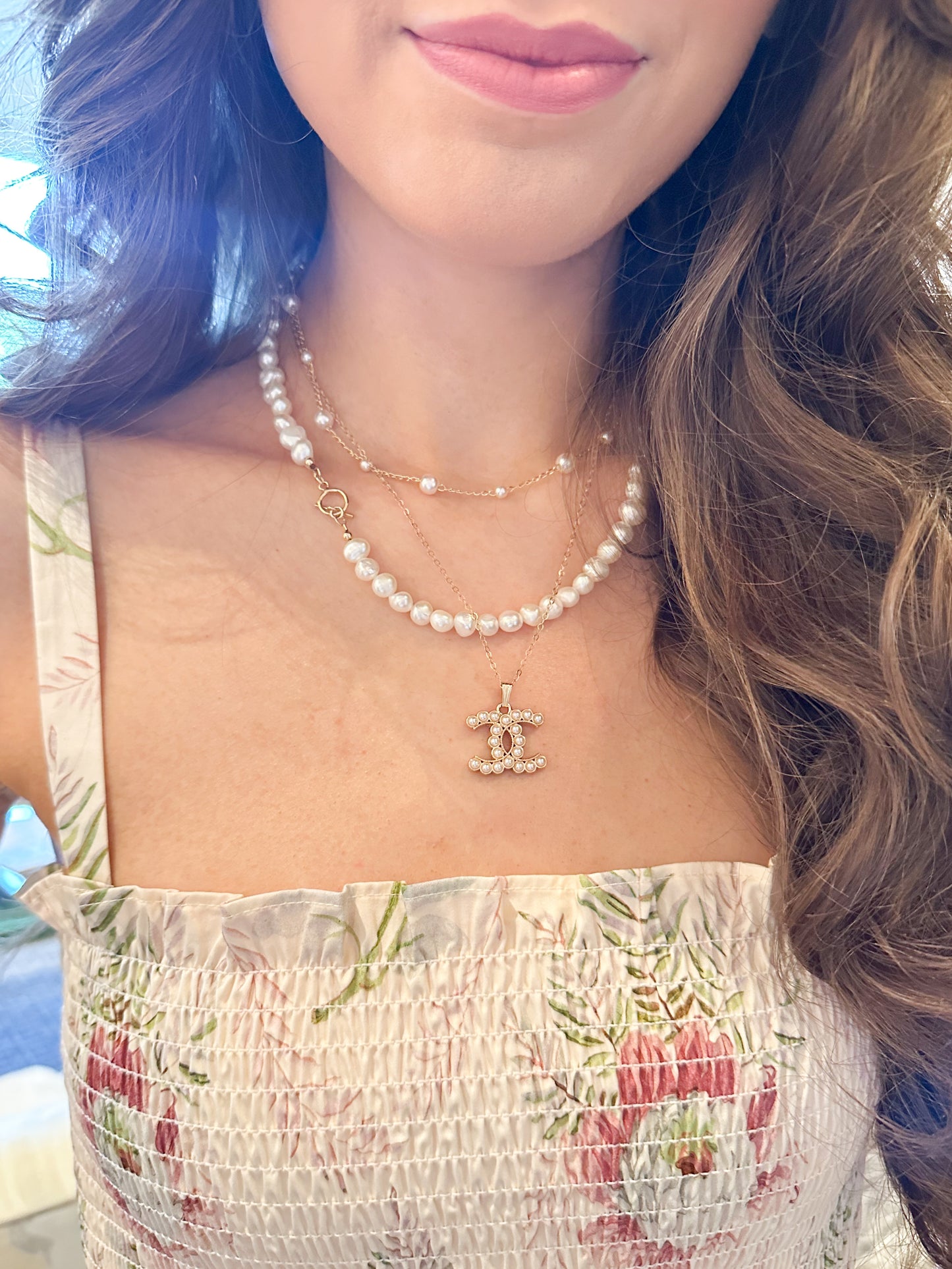 Coastal Pearl Toggle Necklace