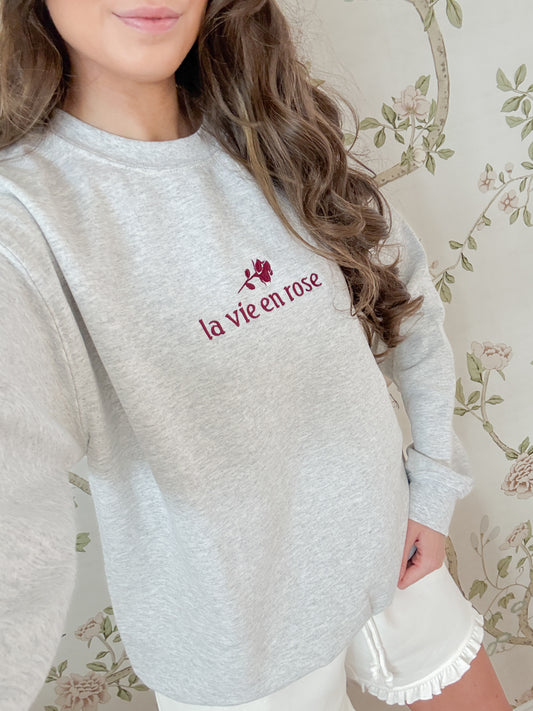 La Vie En Rose Parisian Sweatshirt