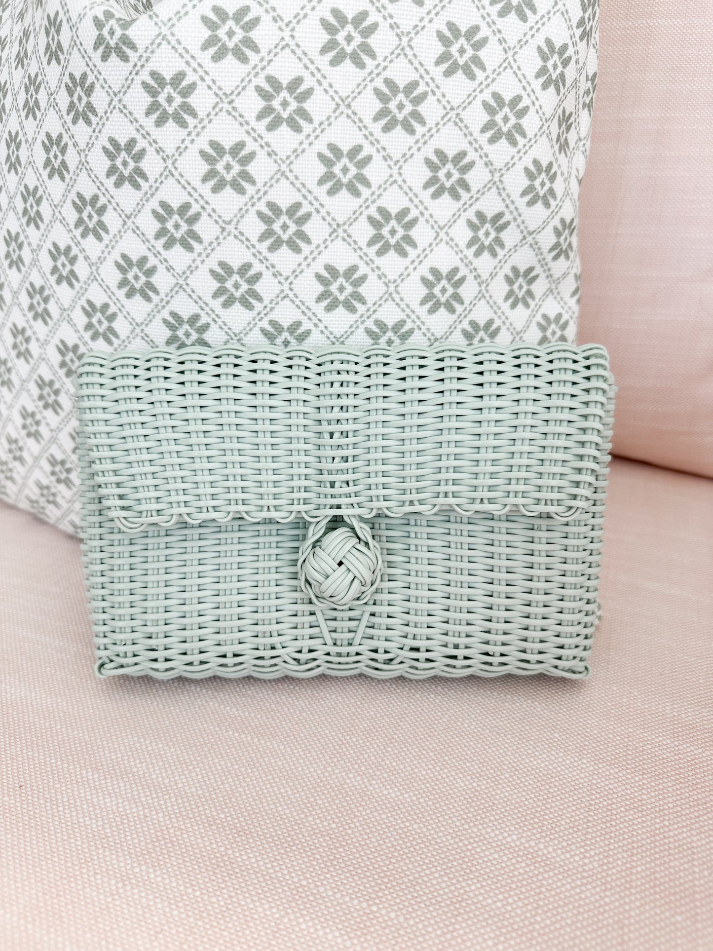 Seaglass Woven Clutch
