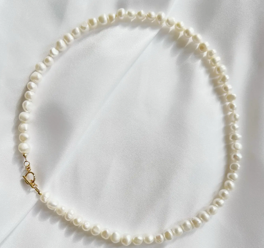 Coastal Pearl Toggle Necklace