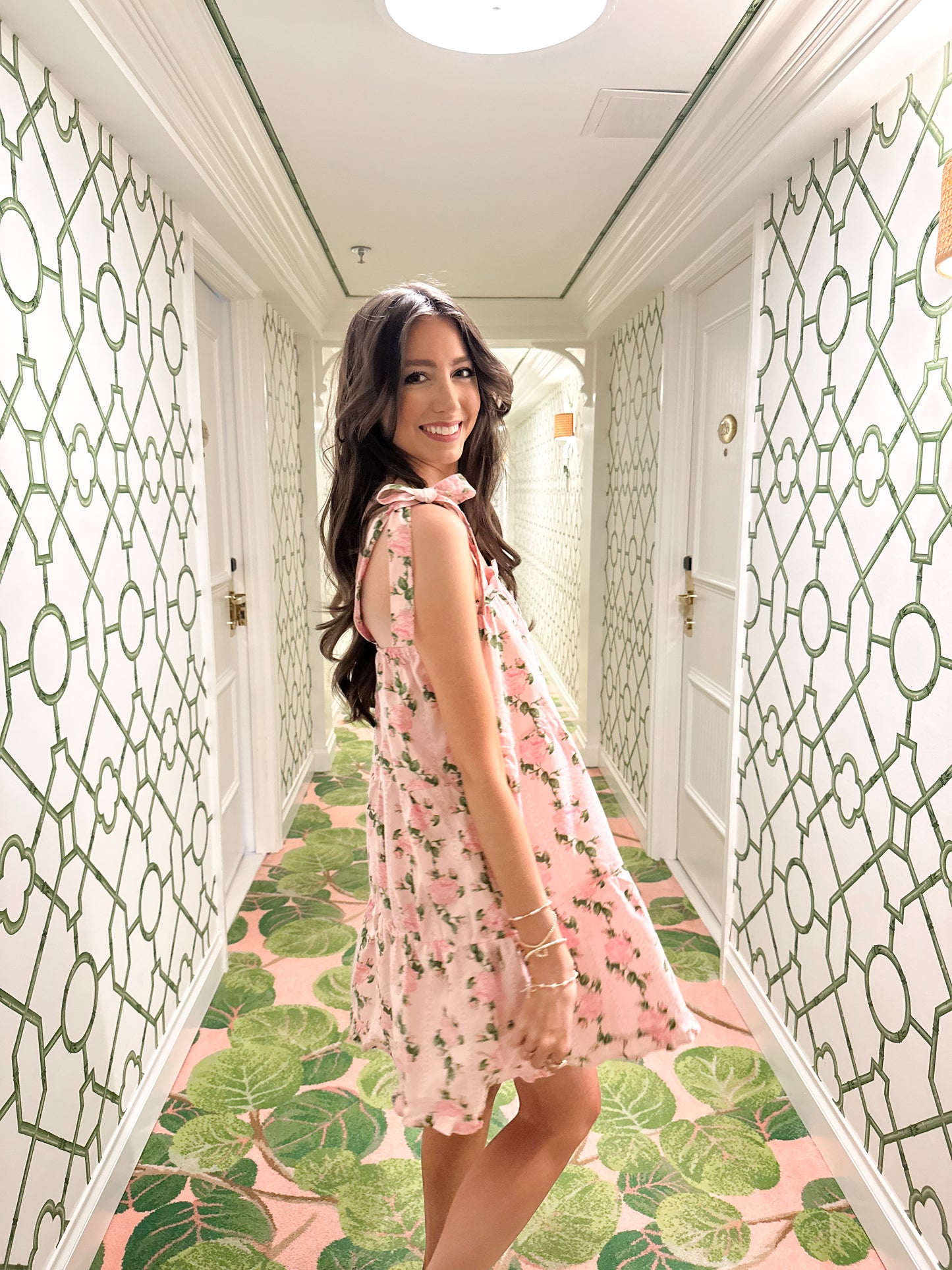 Palm Beach Pink Rose Dress