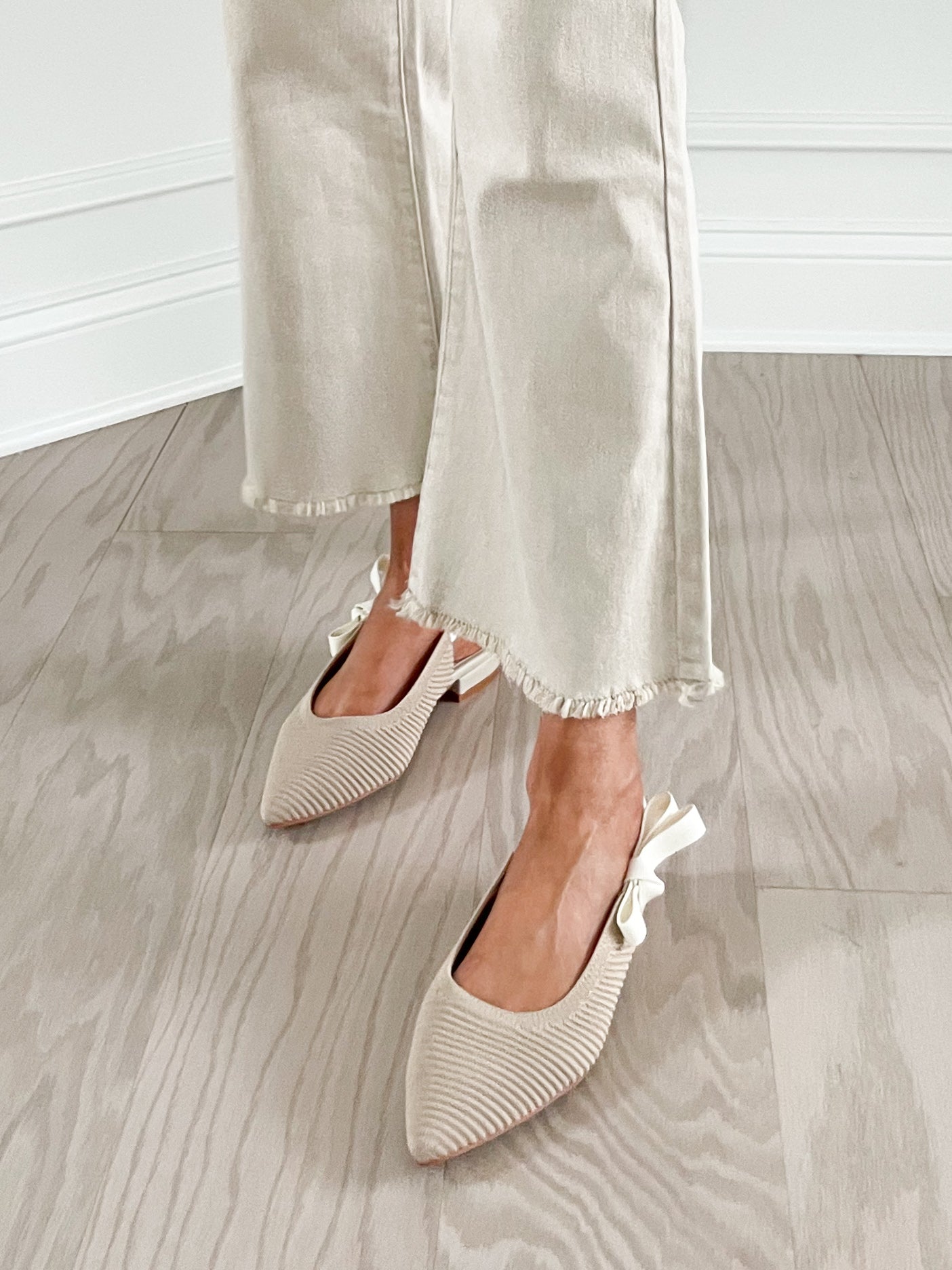 Nora Bow Slingback Flats π final sale
