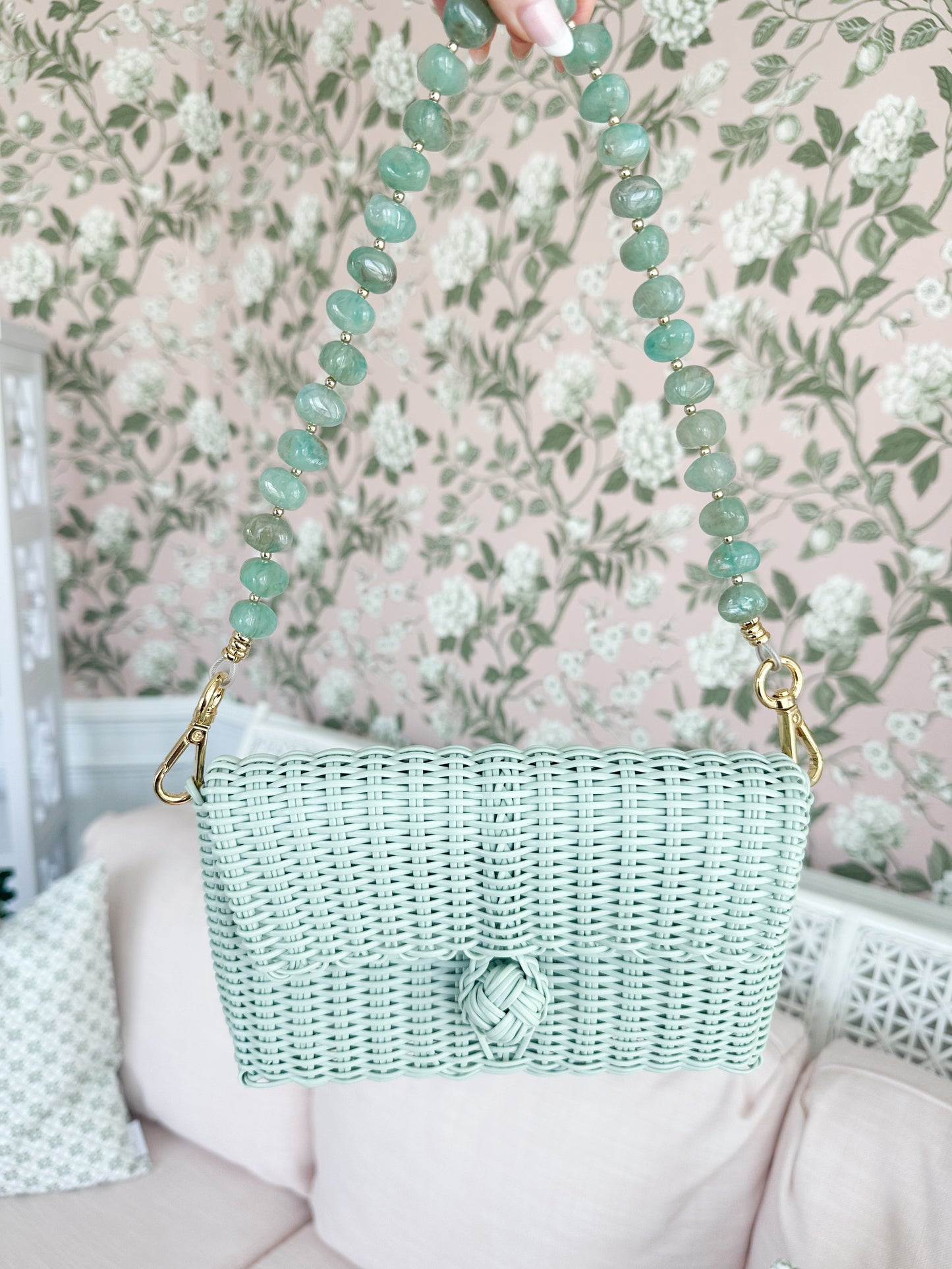 Seaglass Woven Clutch