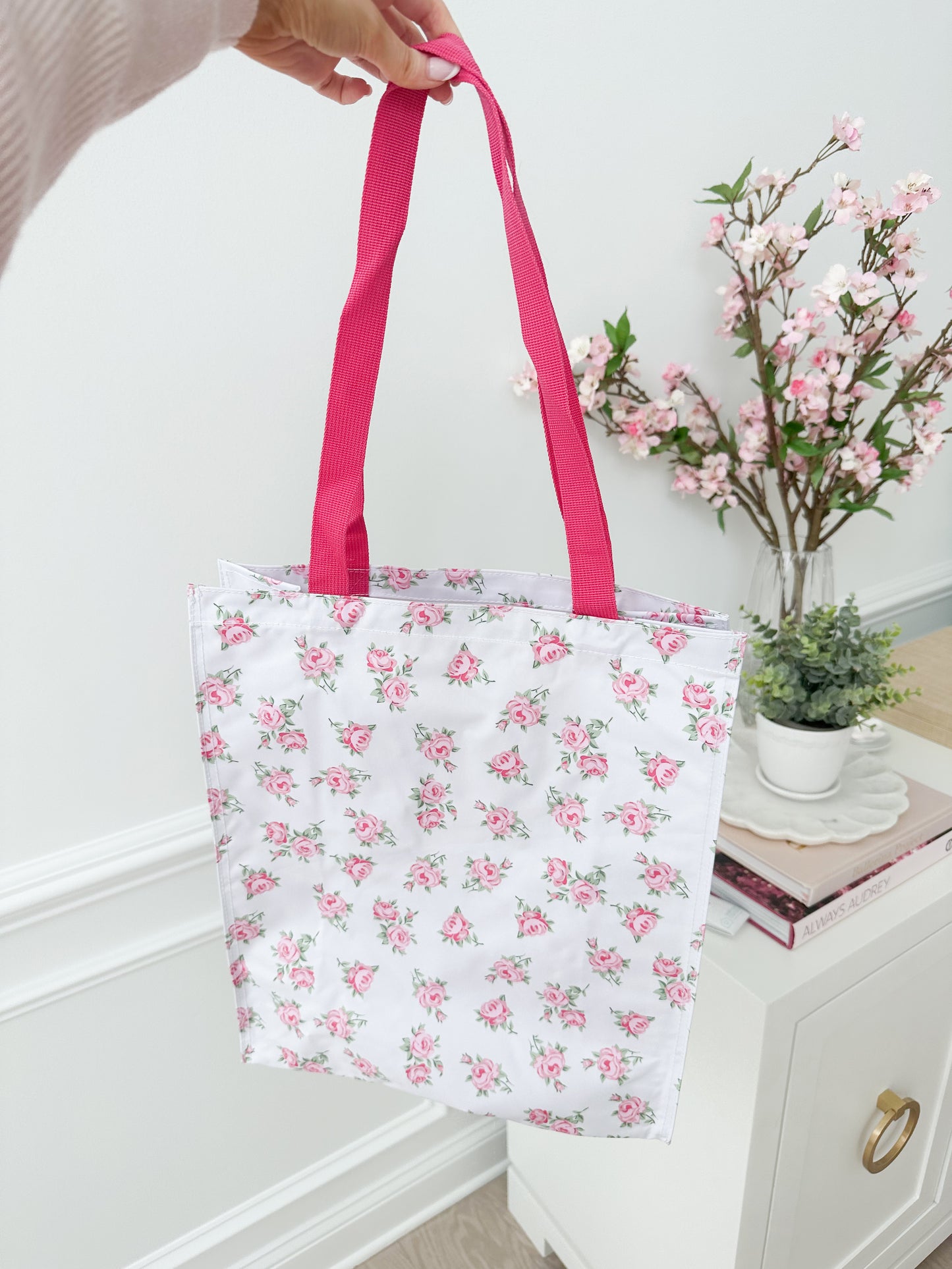 Vintage Rose Shopping Tote