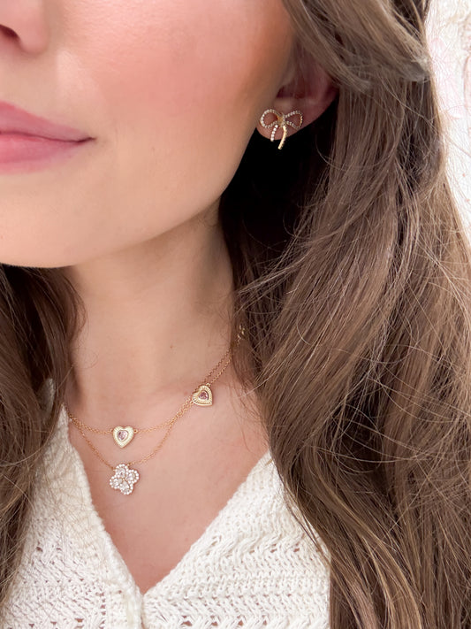 The Love Note Pink Heart Necklace