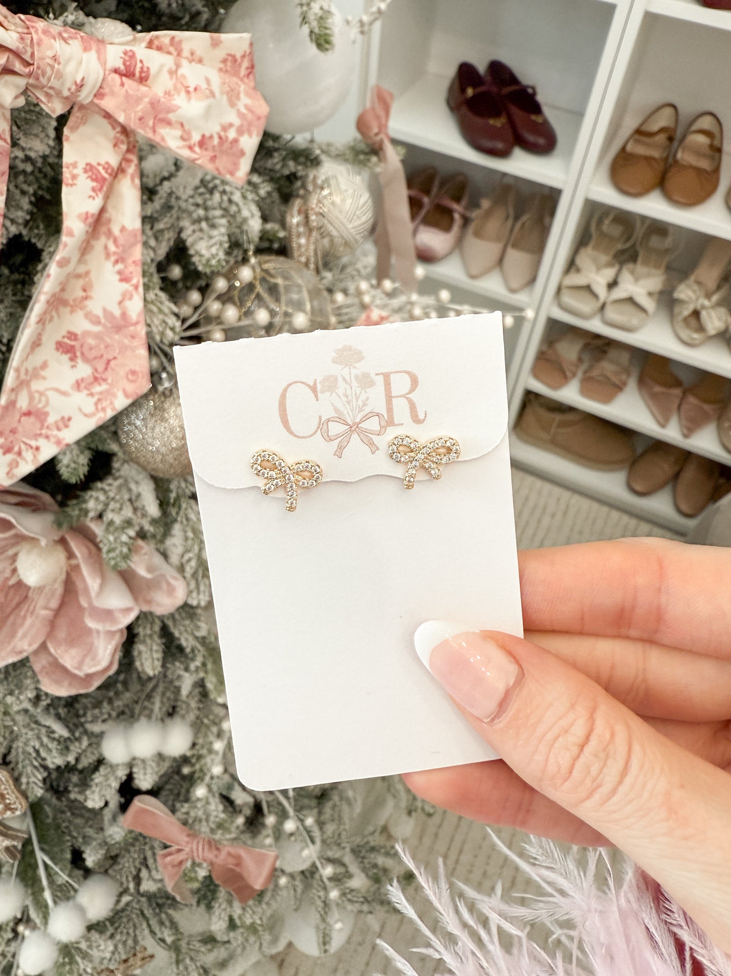 Lana Bow Gold Filled Stud Earrings