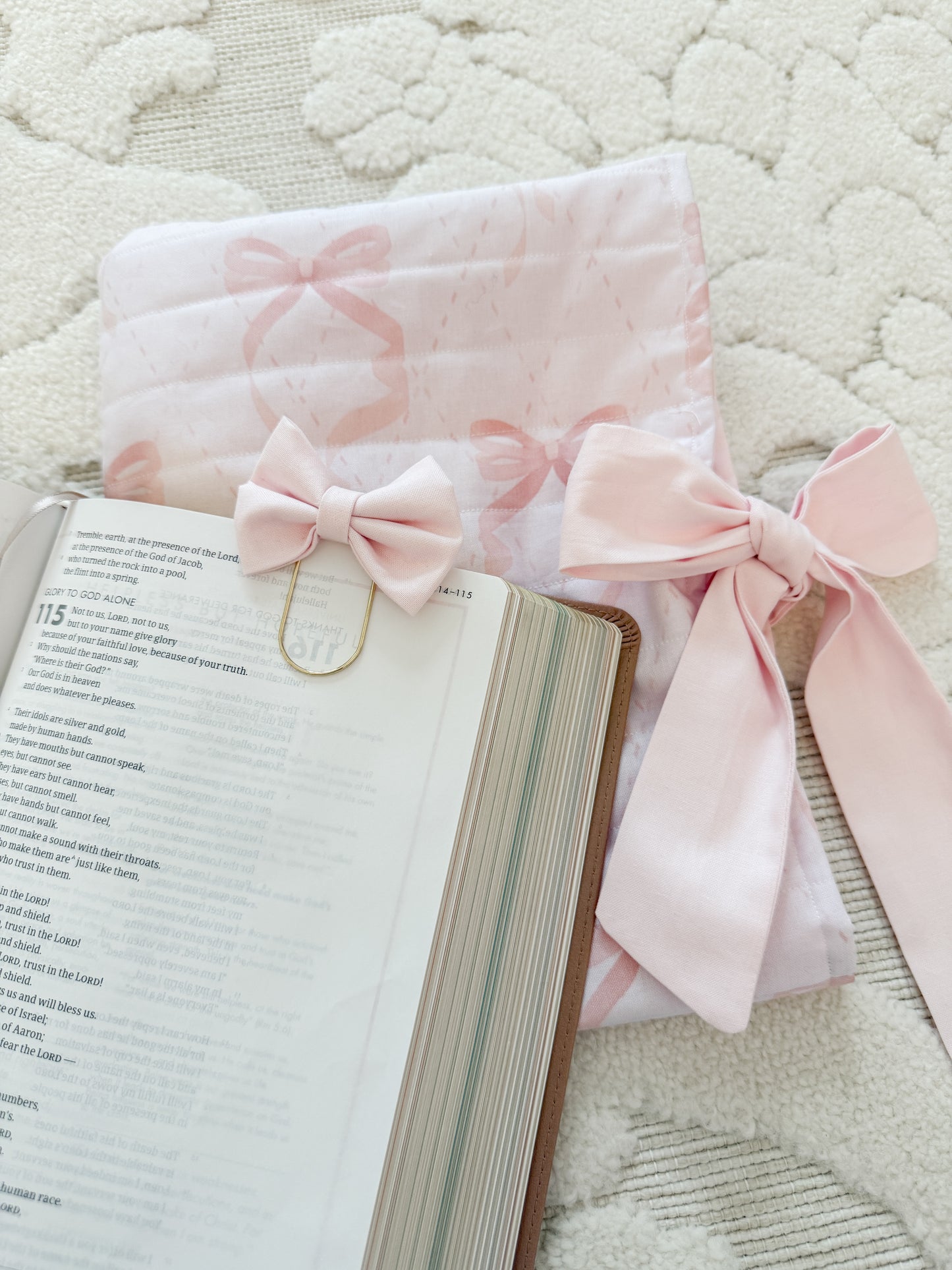 Pink Bow Bookmark