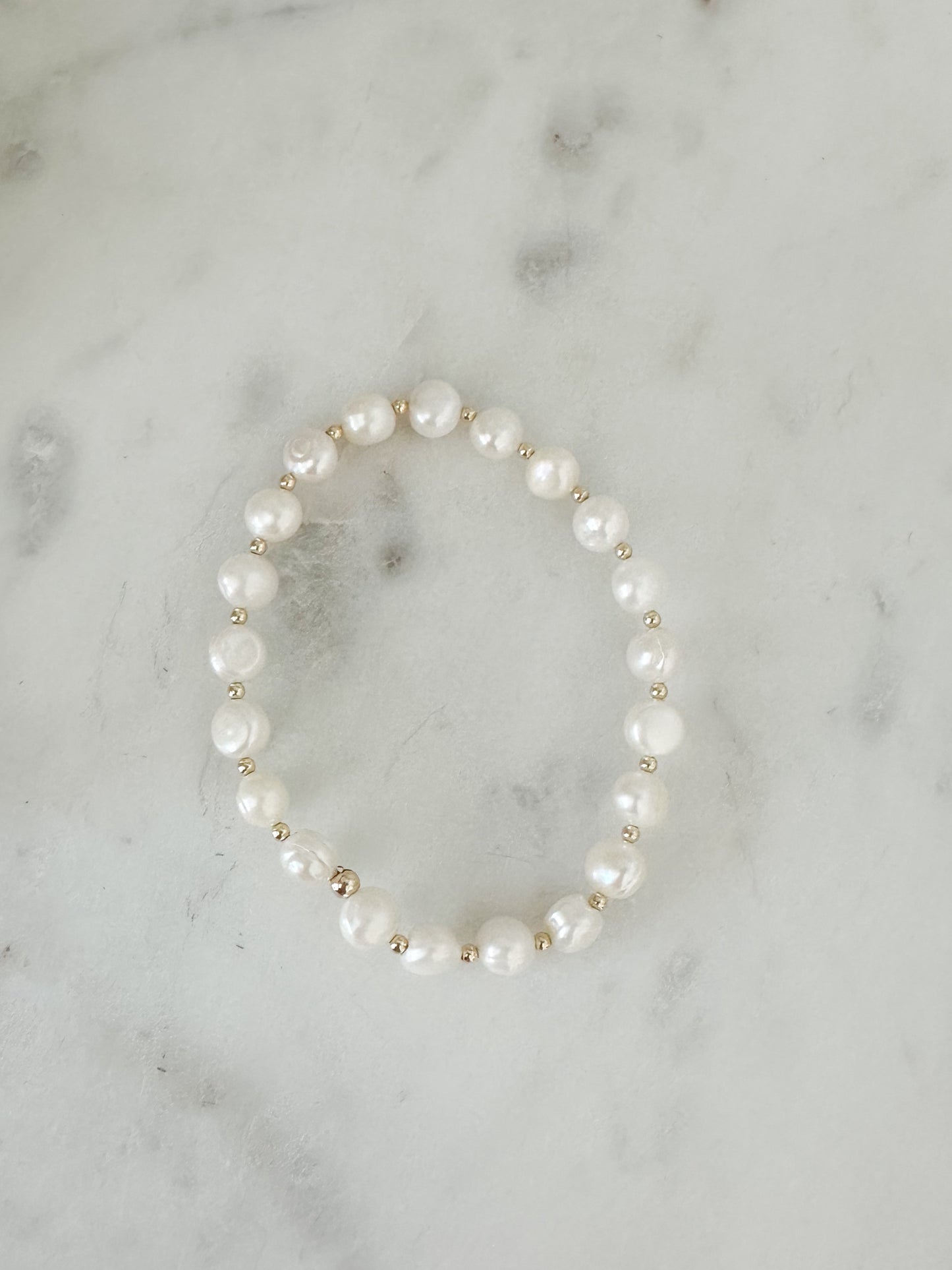 Rosa Pearl Stretch Bracelet