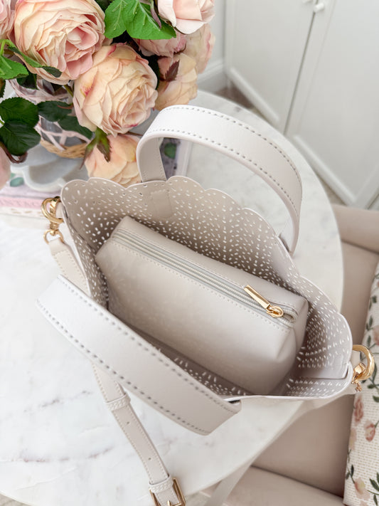 Scallop Charm Handbag