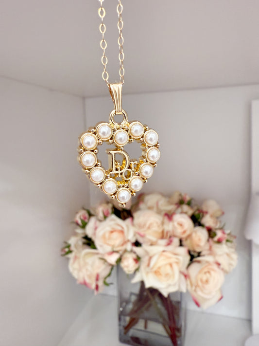 J'adore Pearl Heart Necklace(Sold Out, PRE-ORDER 9/30)