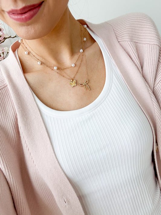 Cecilia Bow Necklace