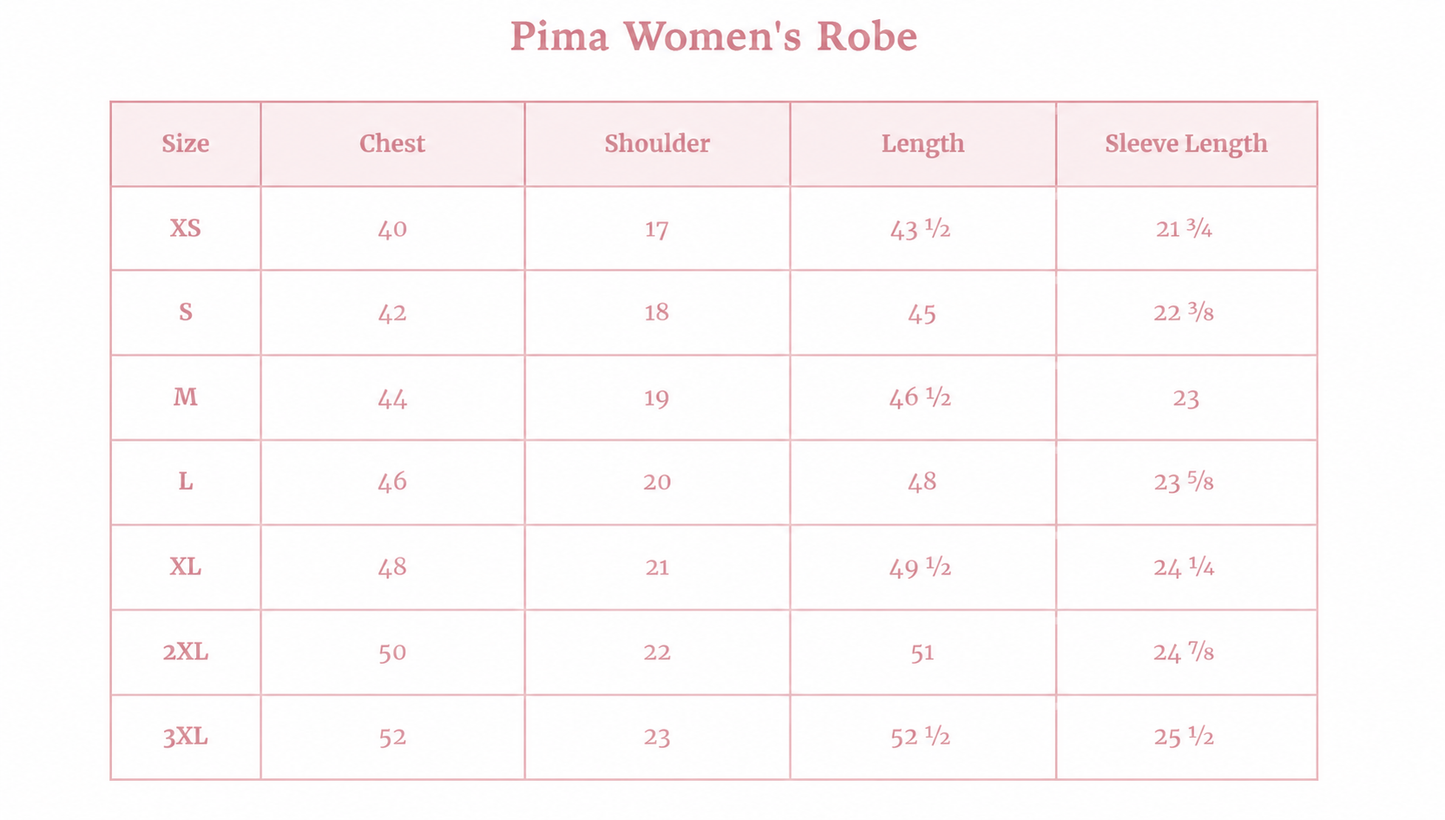 Rose Trellis 100% Pima Cotton Robe