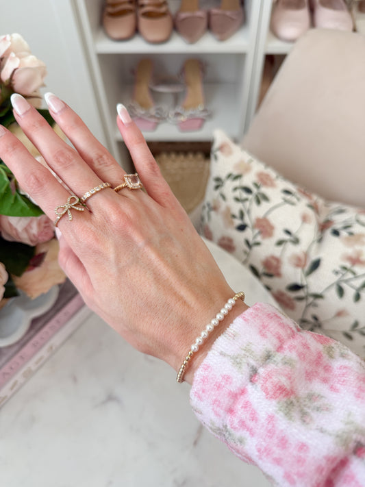 Essie Pearl + Gold Filled Bracelet