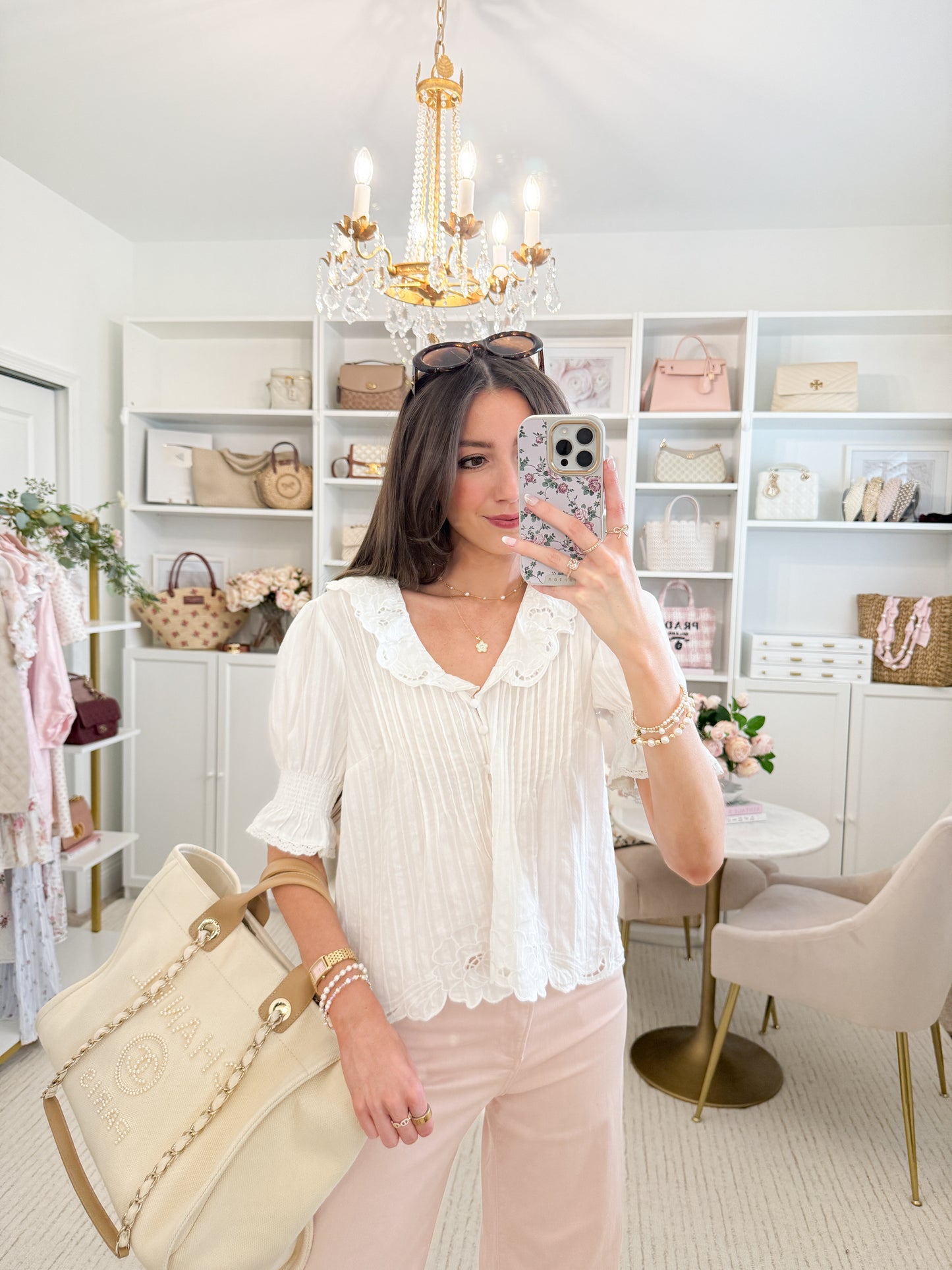 Gardenia Puff Sleeve Top