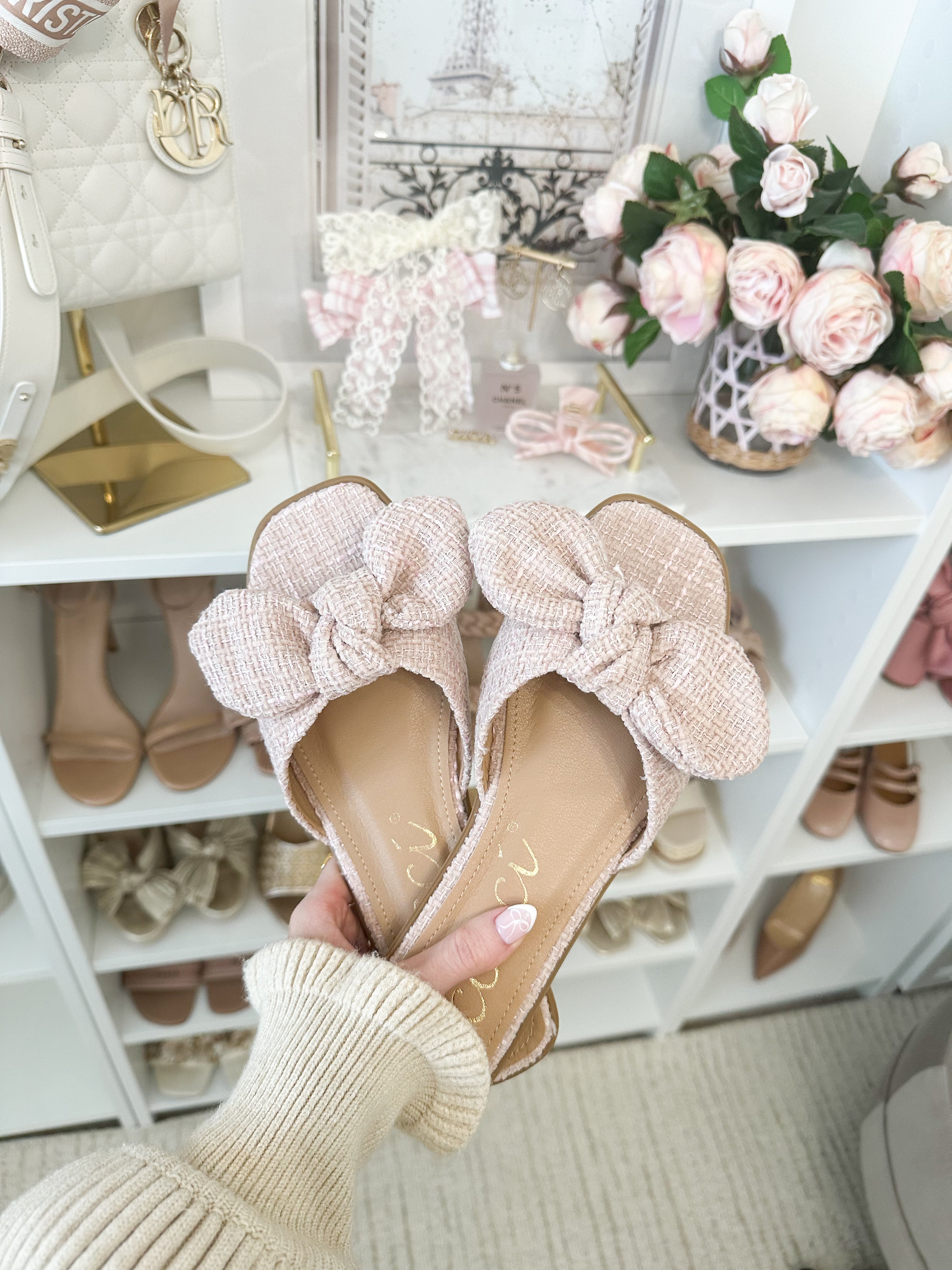 Rose Bow Knot Sandals