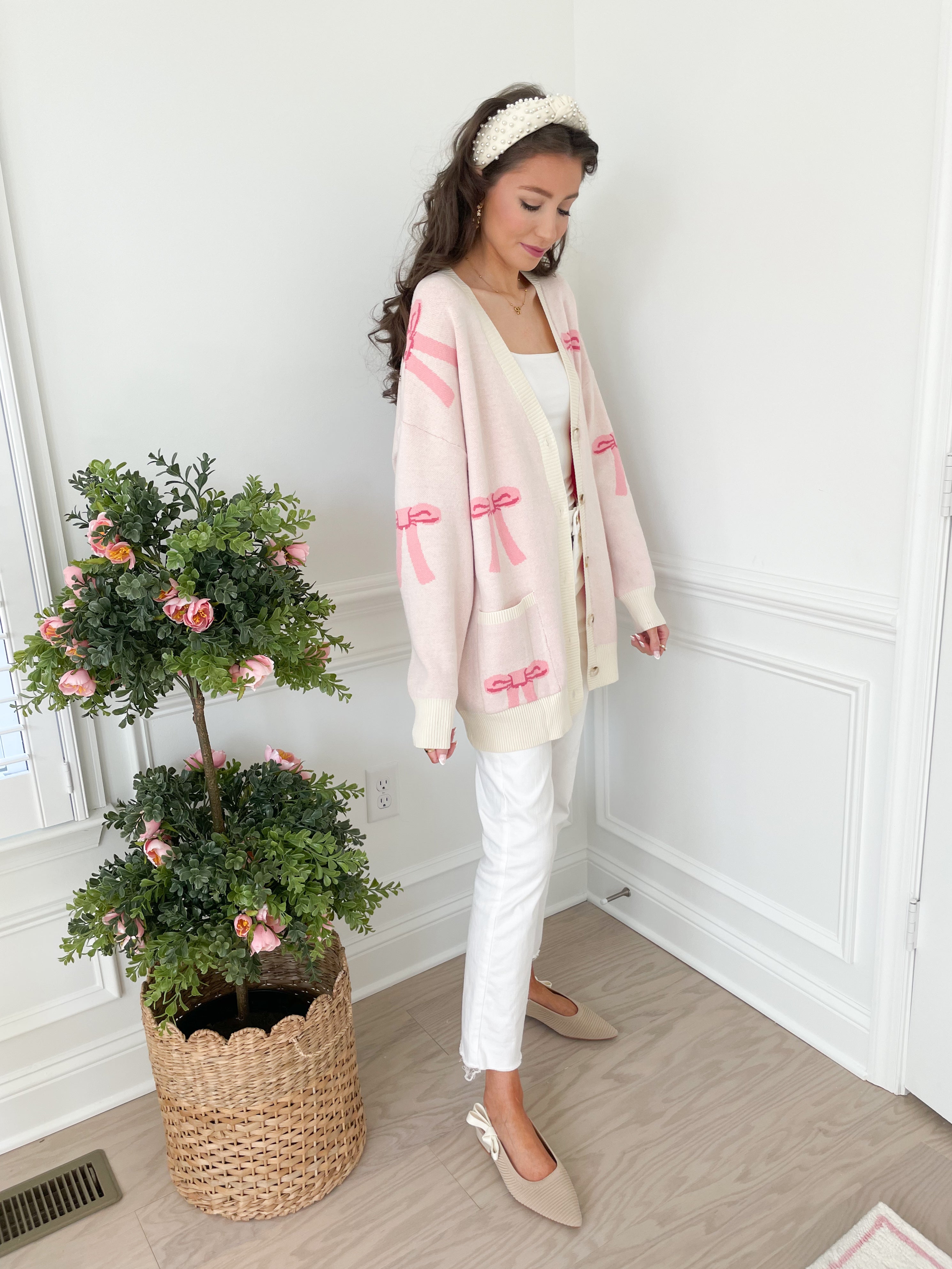 Carrie Bow Oversized Cardigan🎀