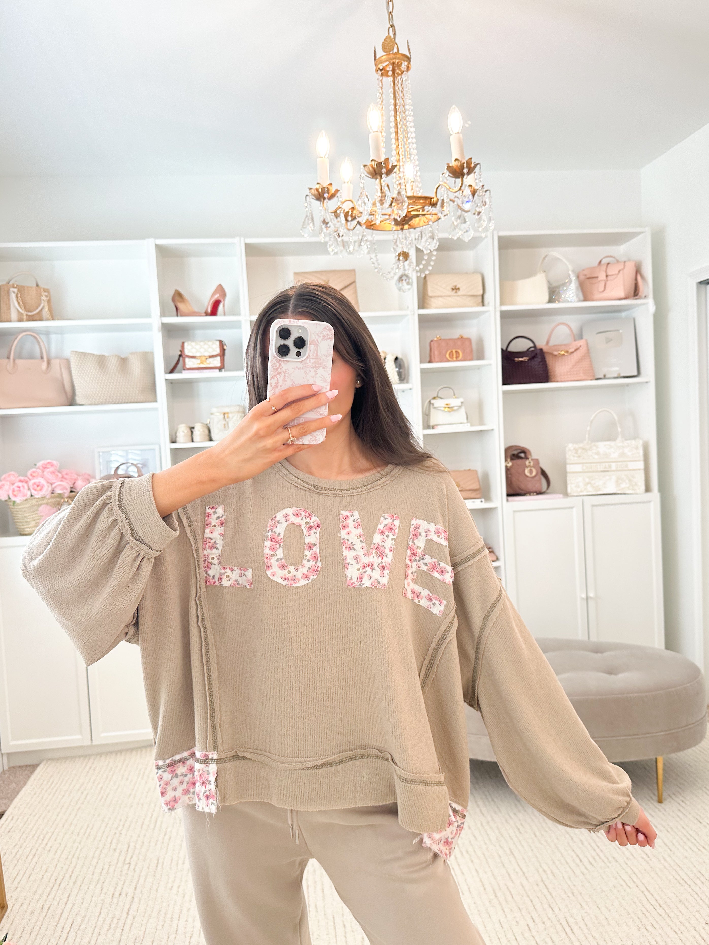 Shabby Chic Love Pullover (final sale)