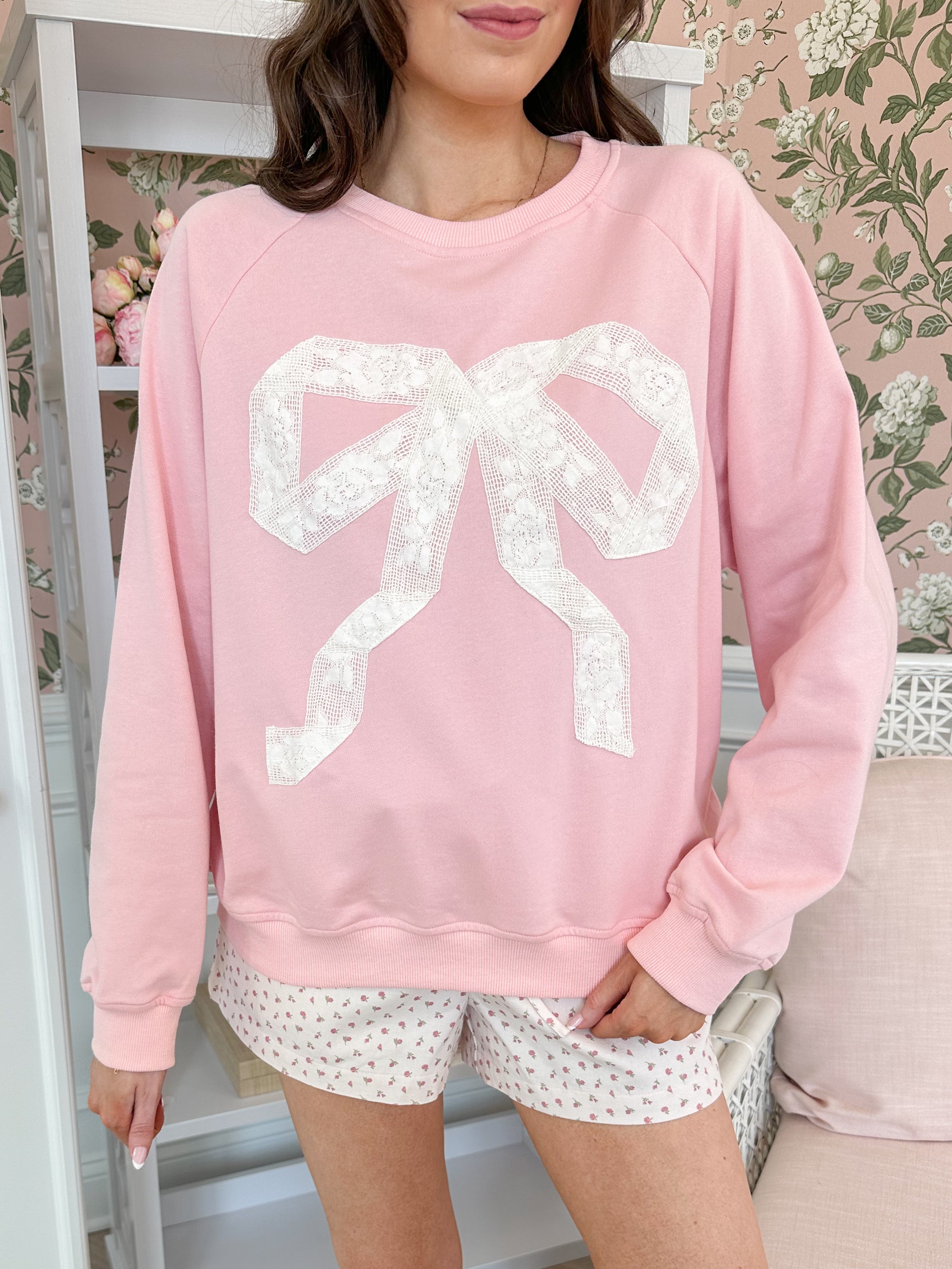 Rosy Bow Sweatshirt