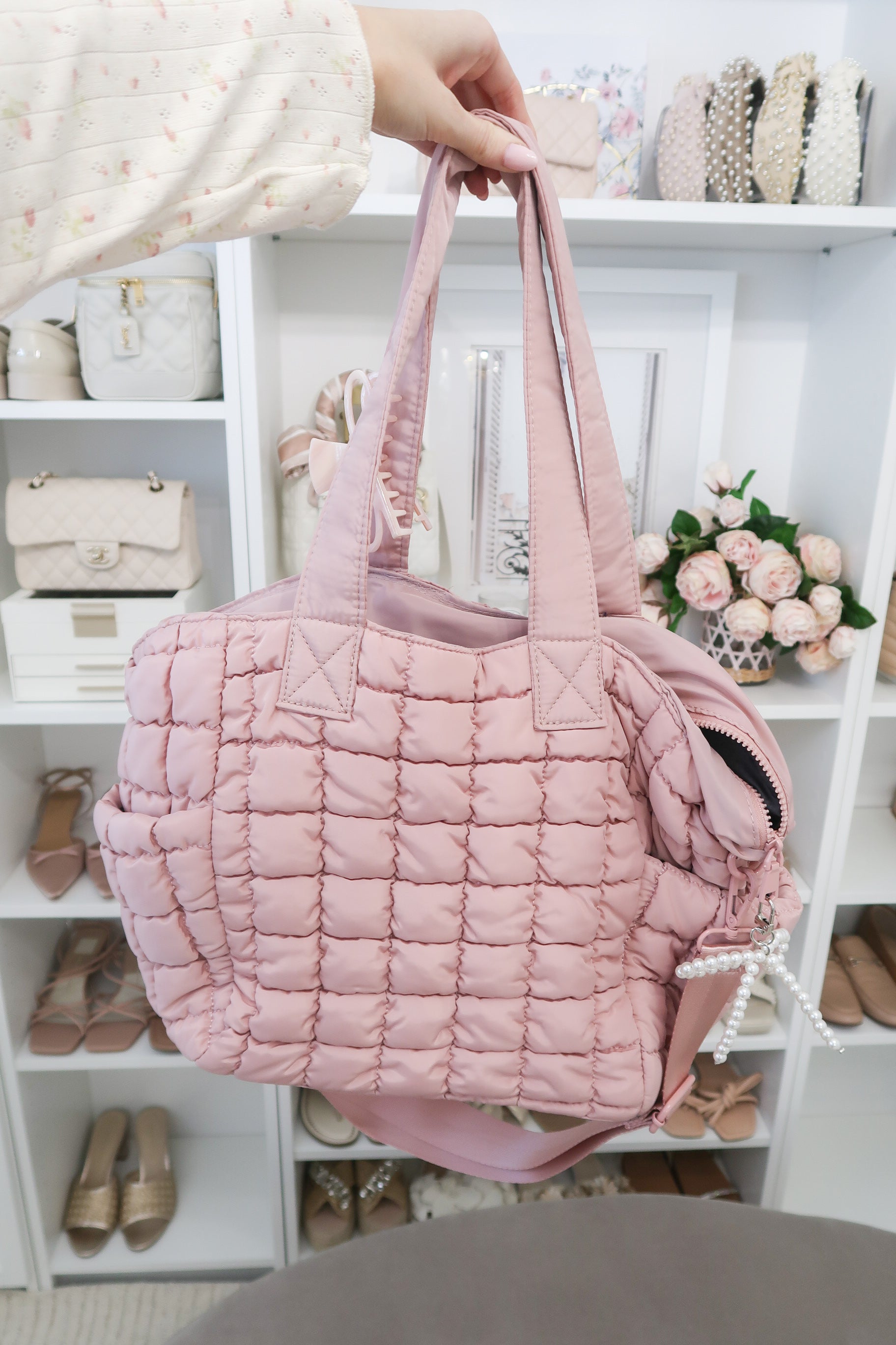 Dreamer Quilted Puffy Tote