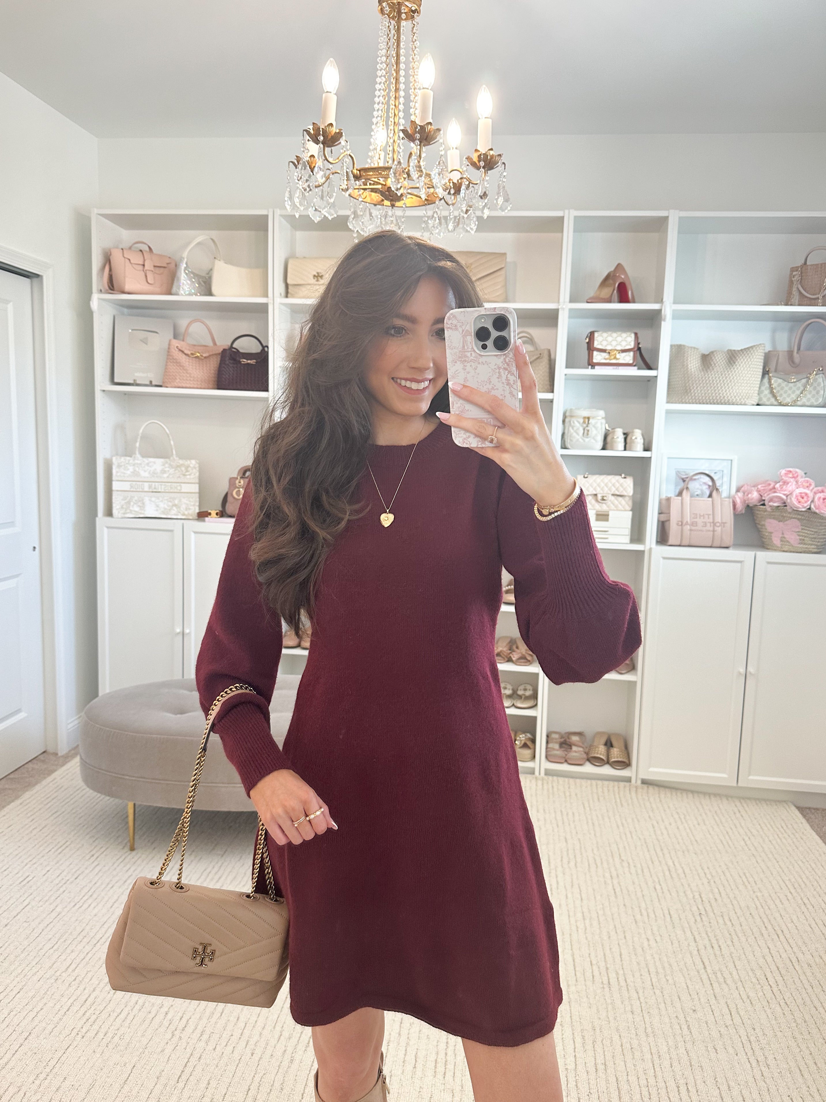 Burgundy Beauty Sweater Dress