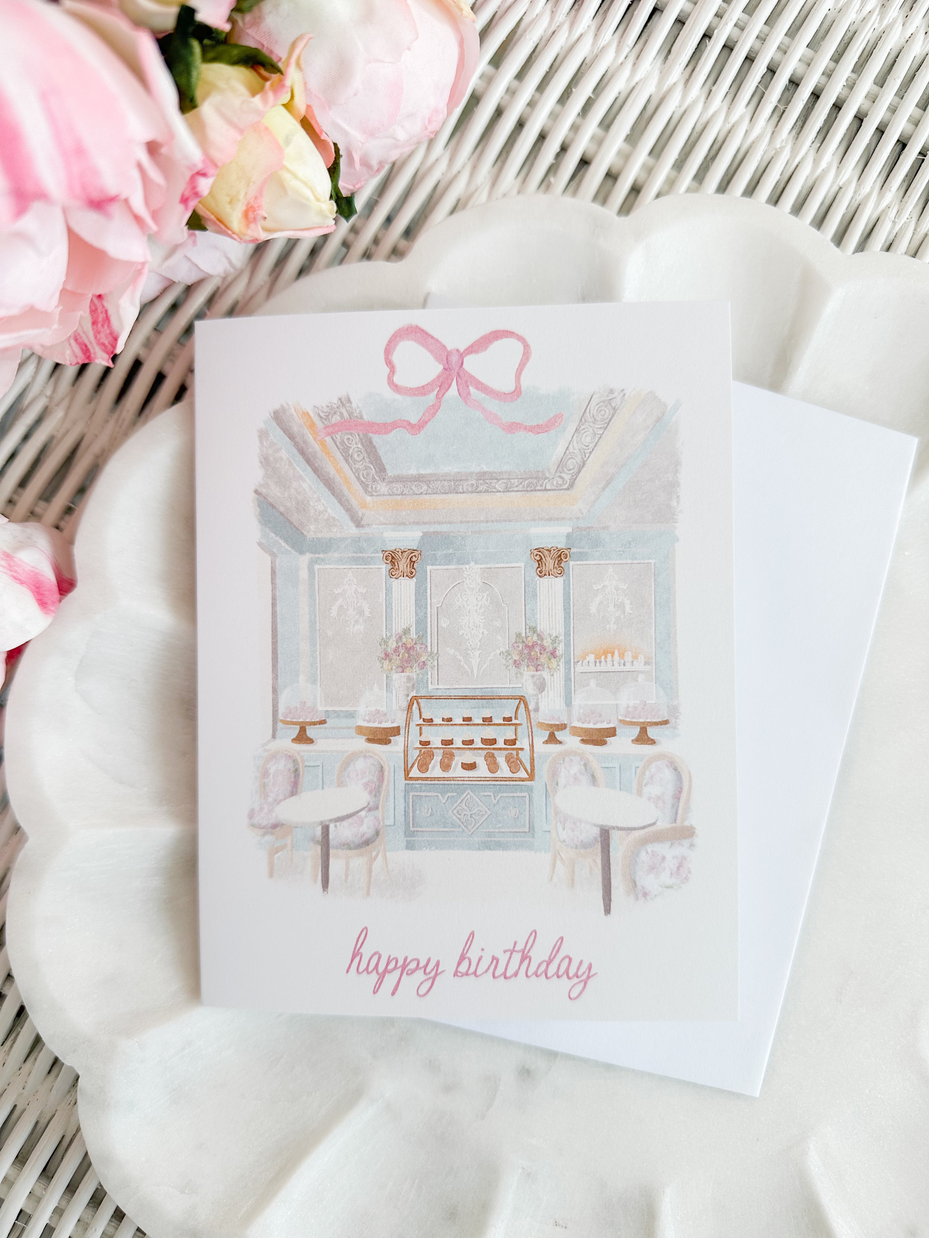 Coquette Cafe Birthday Card