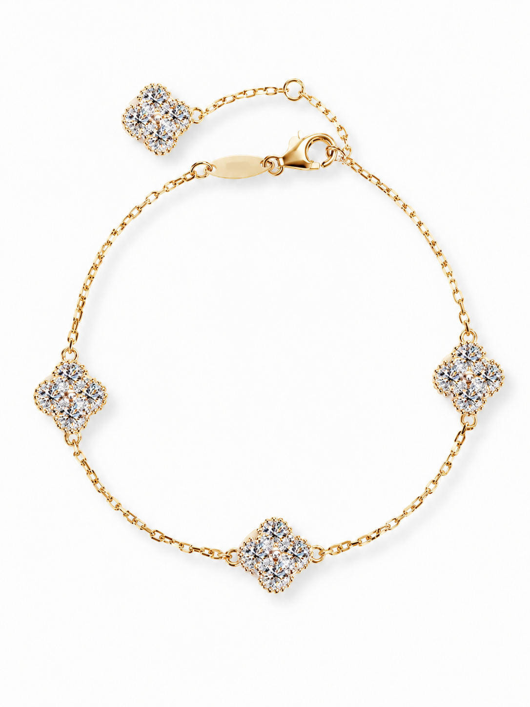 Darling Clover Moissanite Bracelet