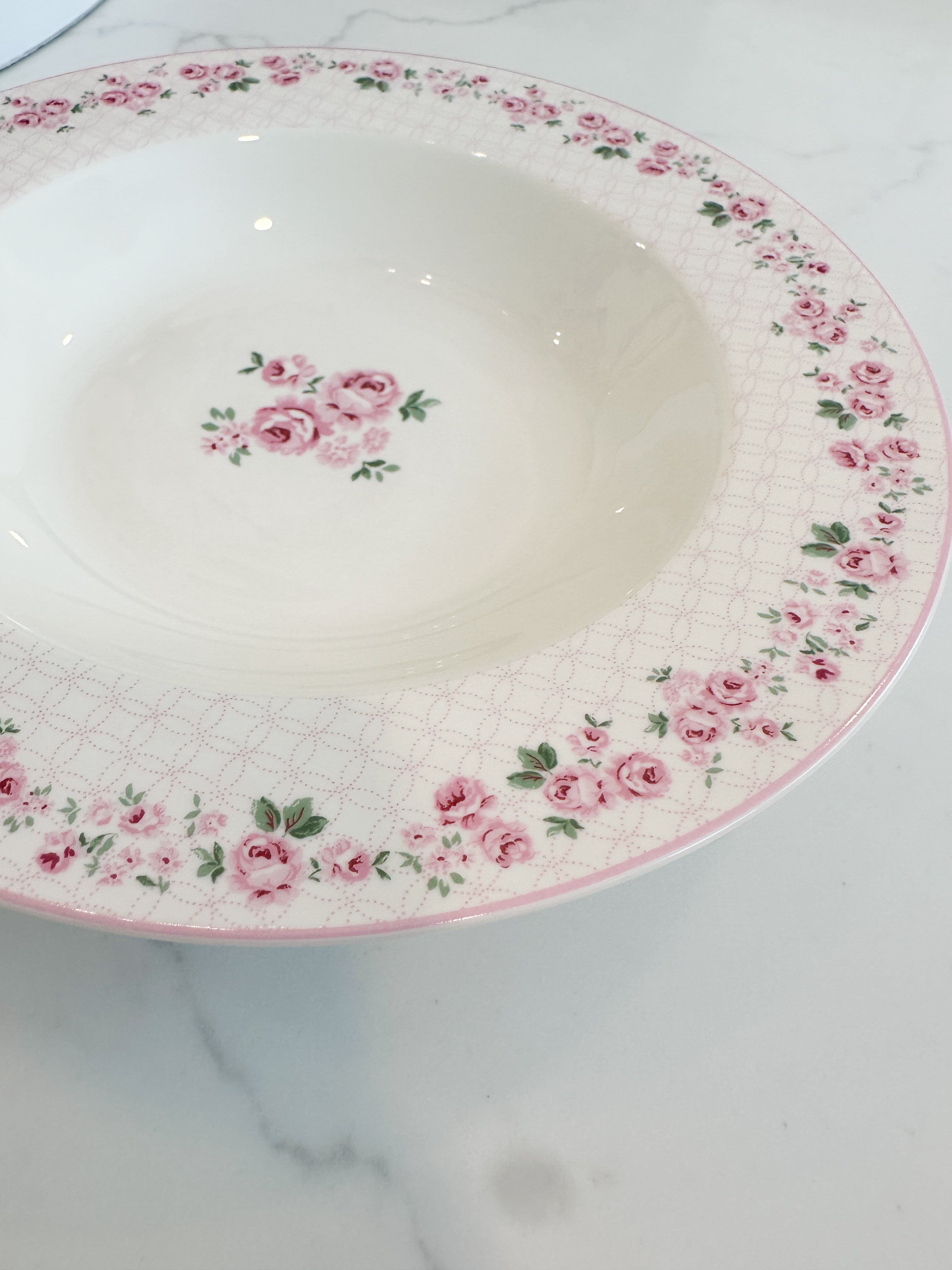 Vintage Rose Soup Plate