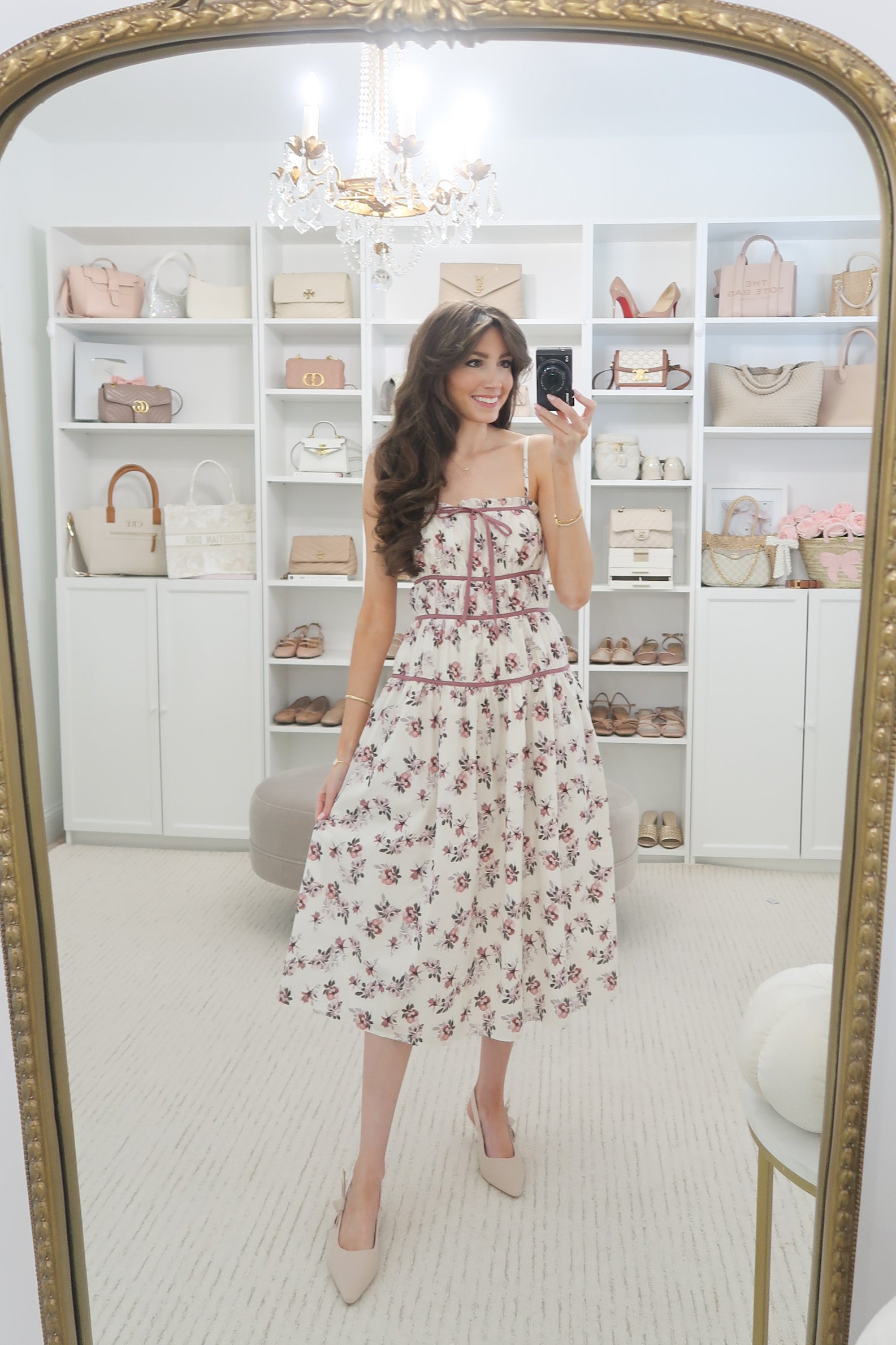 Fall Fleurs Midi Dress