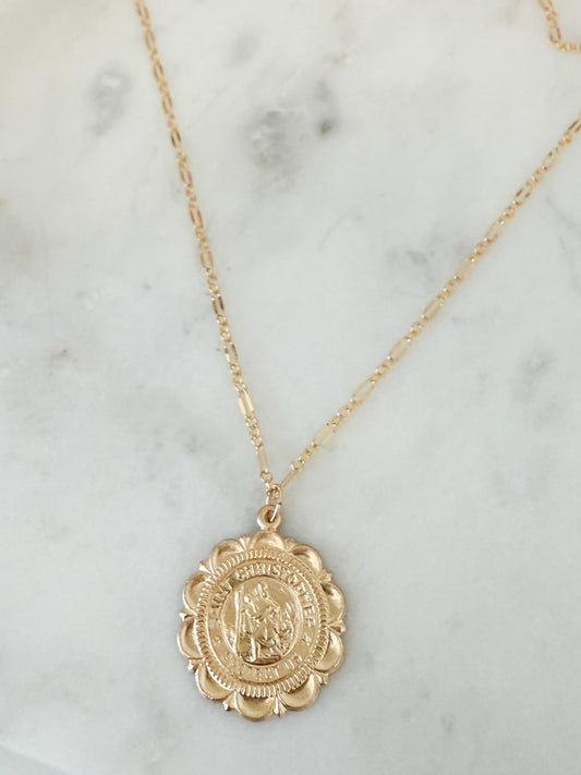Traveler Saint Christopher Necklace