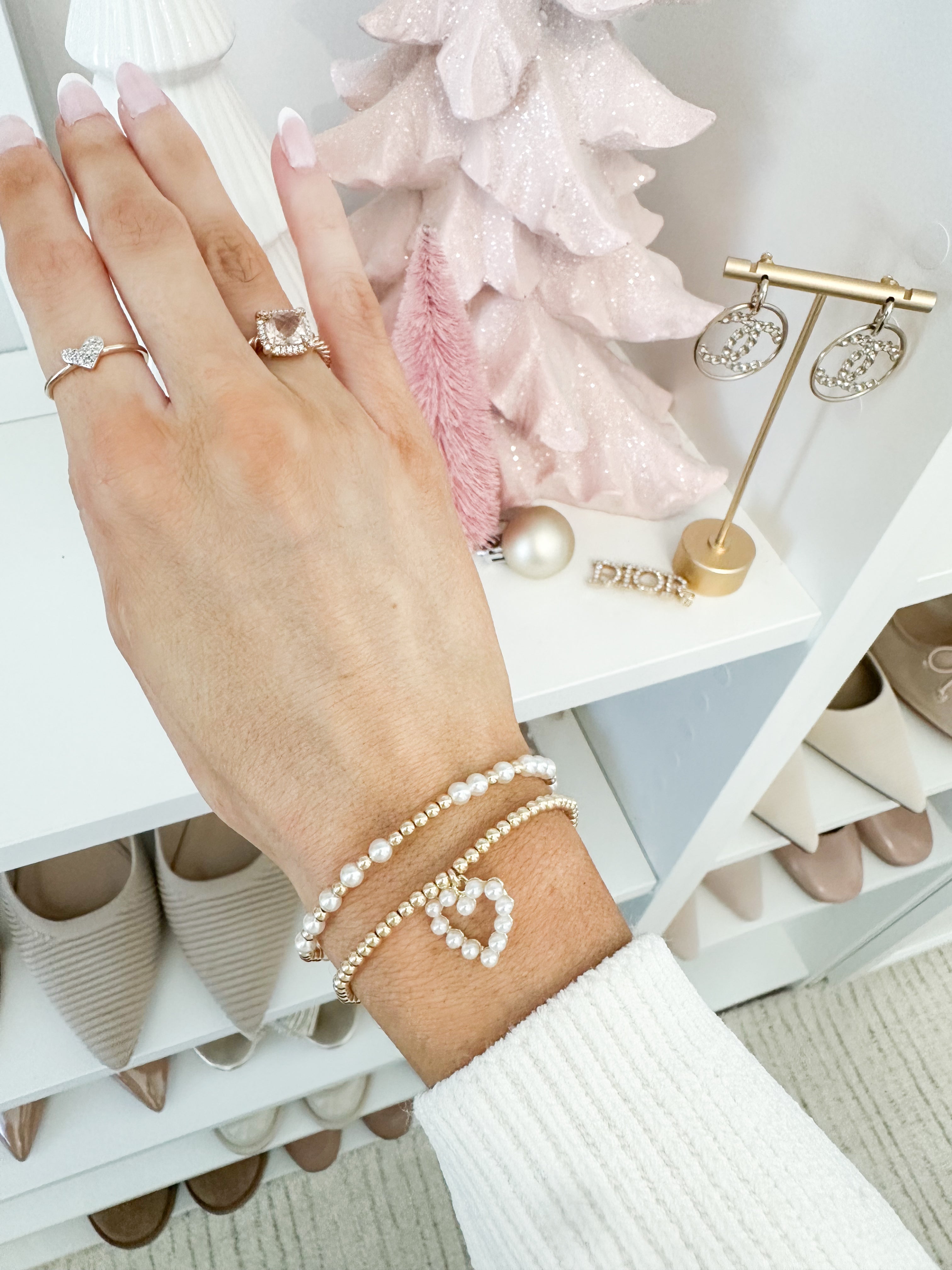 Lover Pearl Heart Bracelet