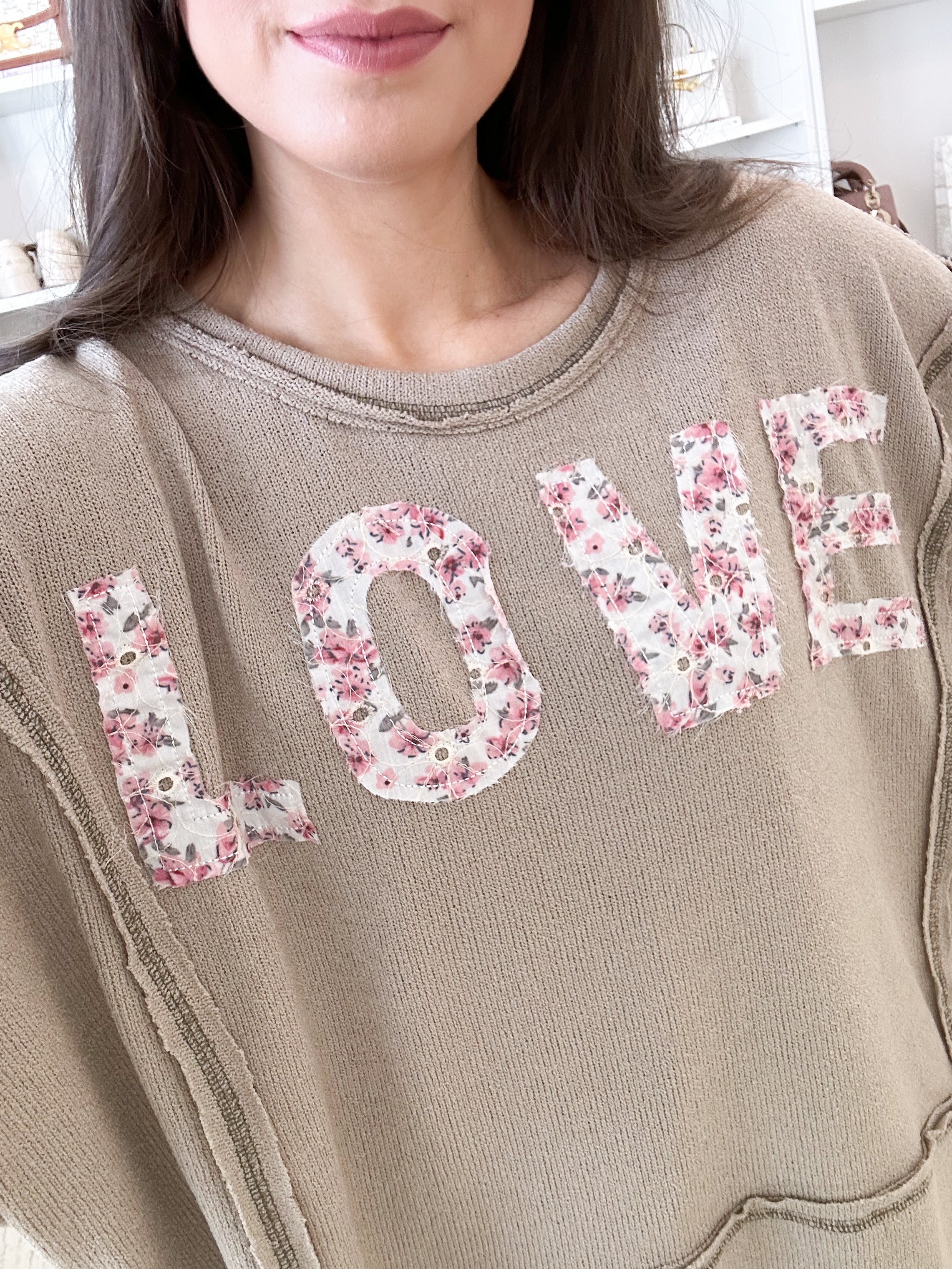 Shabby Chic Love Pullover (final sale)