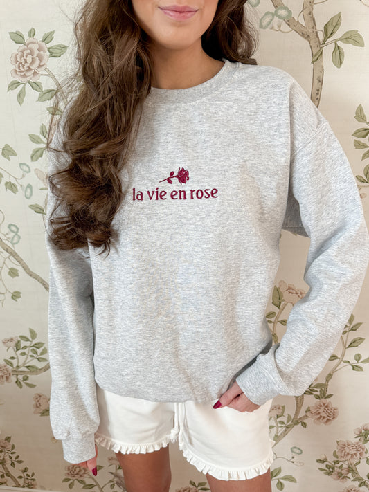 La Vie En Rose Parisian Sweatshirt