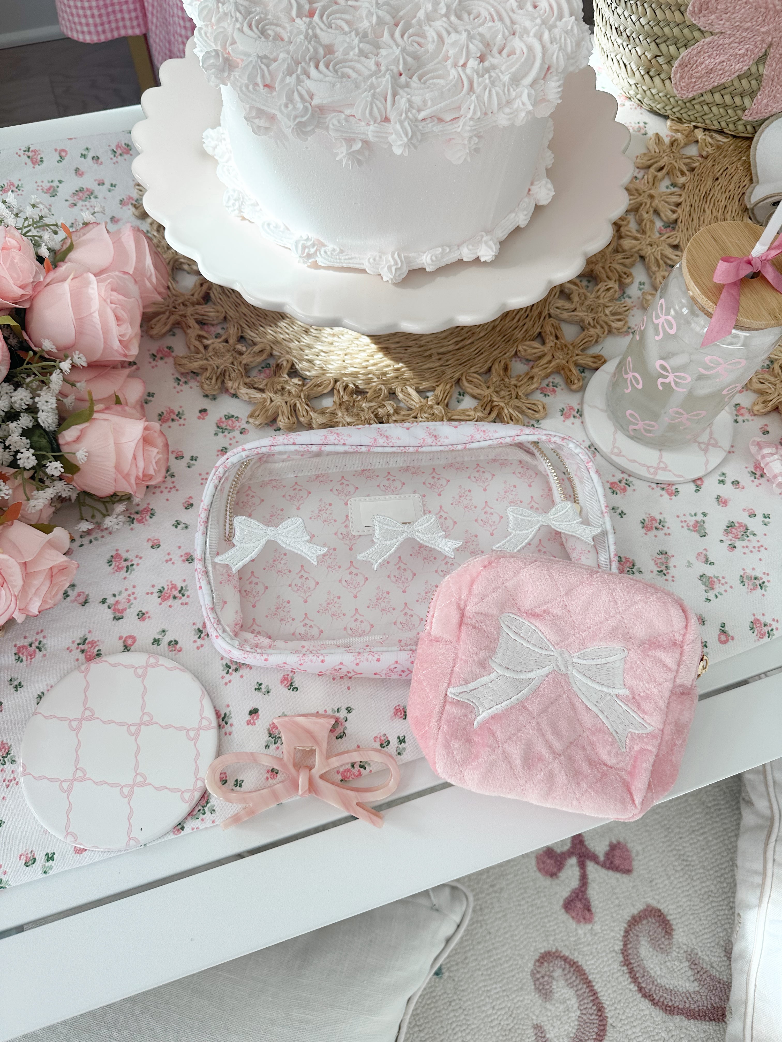 Pink Mini Bow Pouch (pre-order)