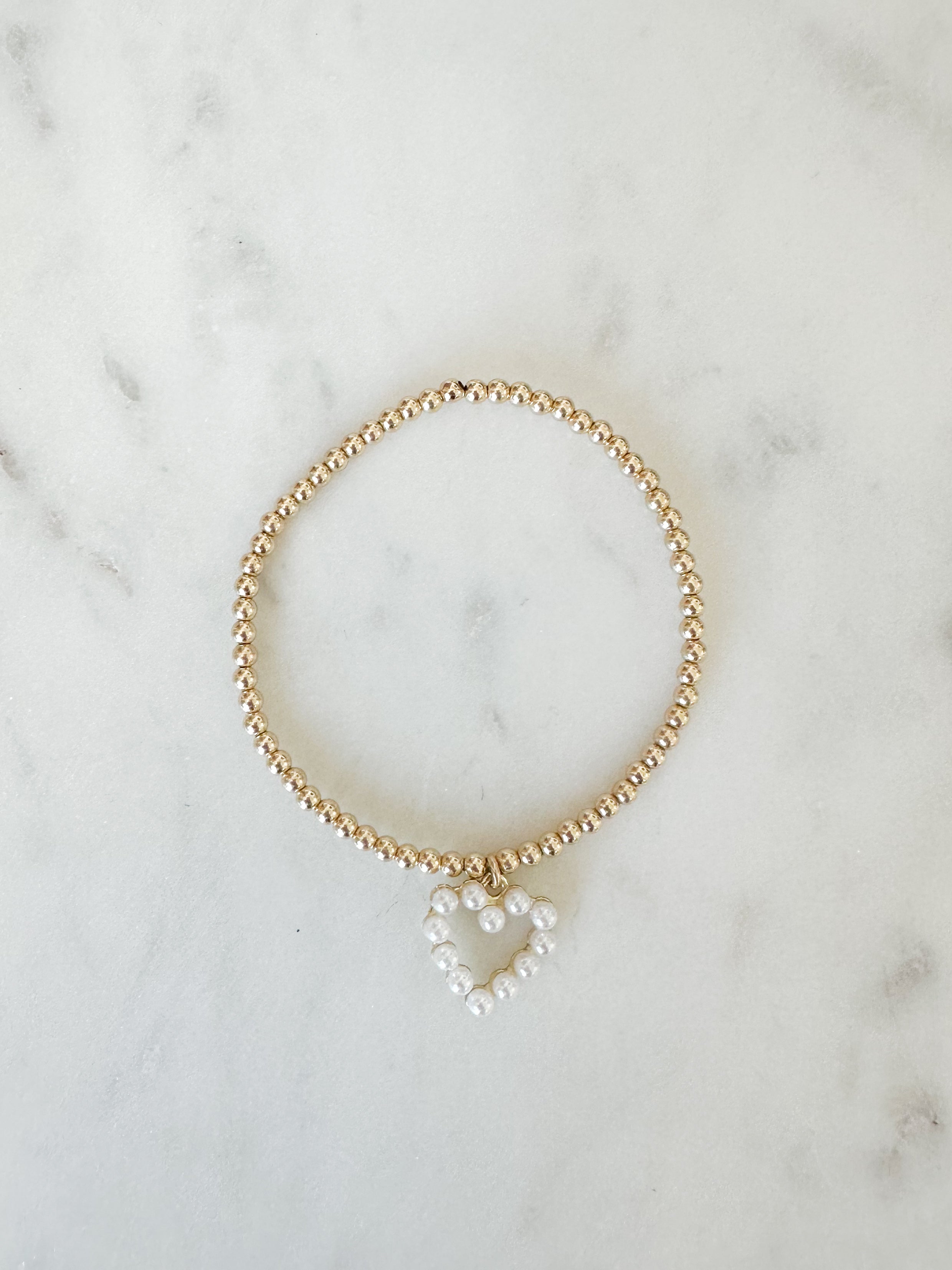 Lover Pearl Heart Bracelet