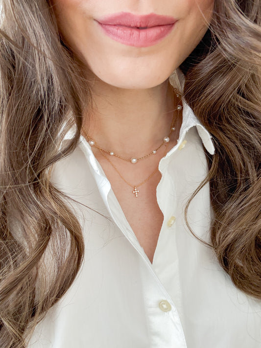 Hope Dainty Cross Necklace