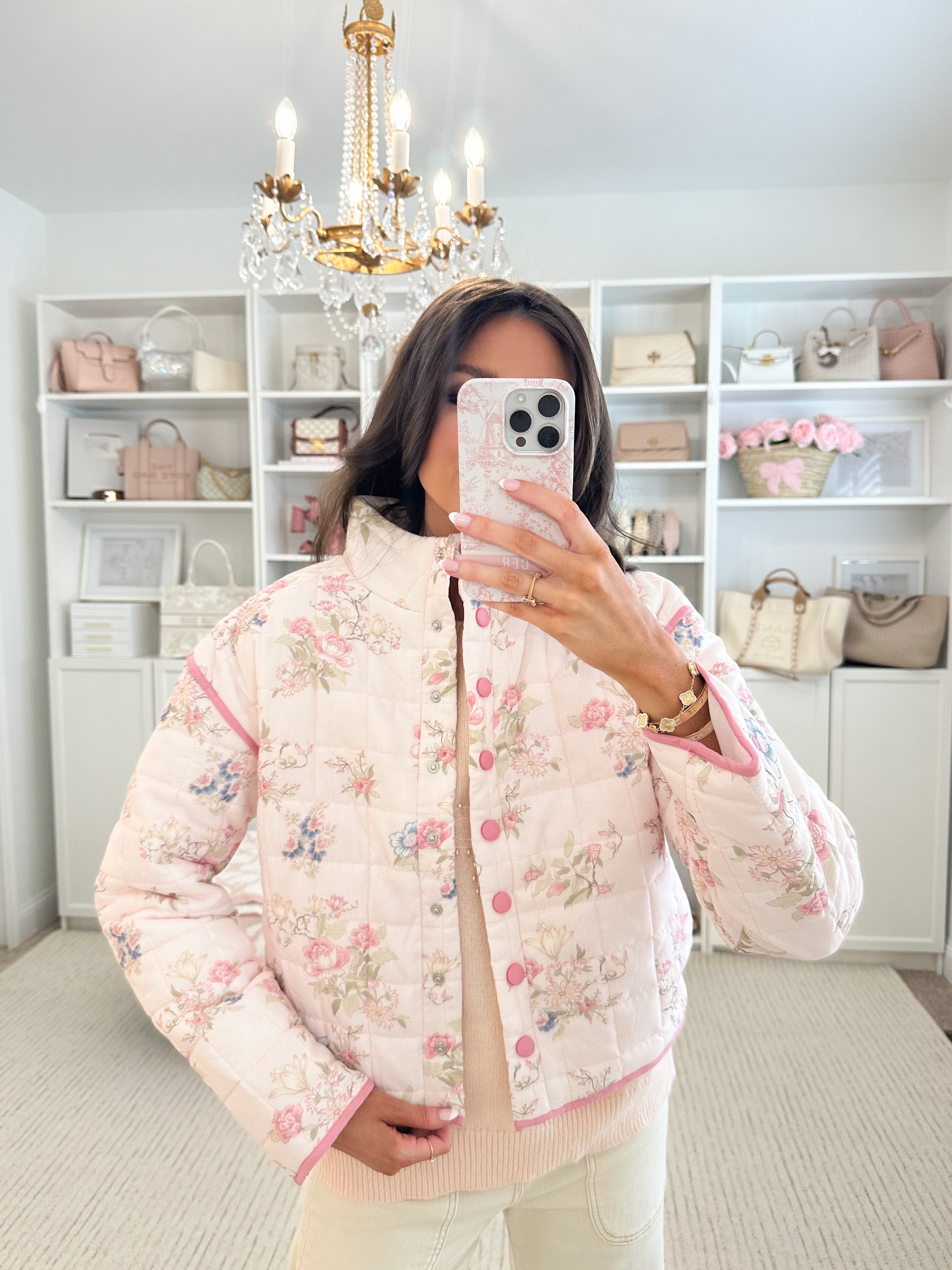 Blooming in Love Quilted Jacket