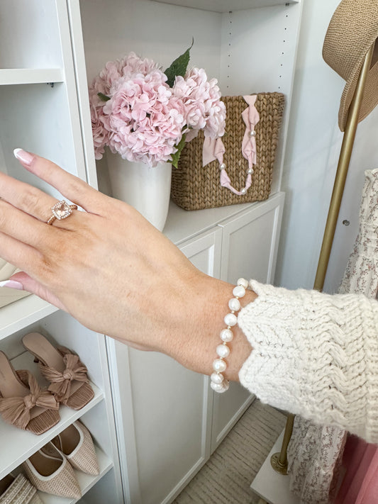 Rosa Pearl Stretch Bracelet