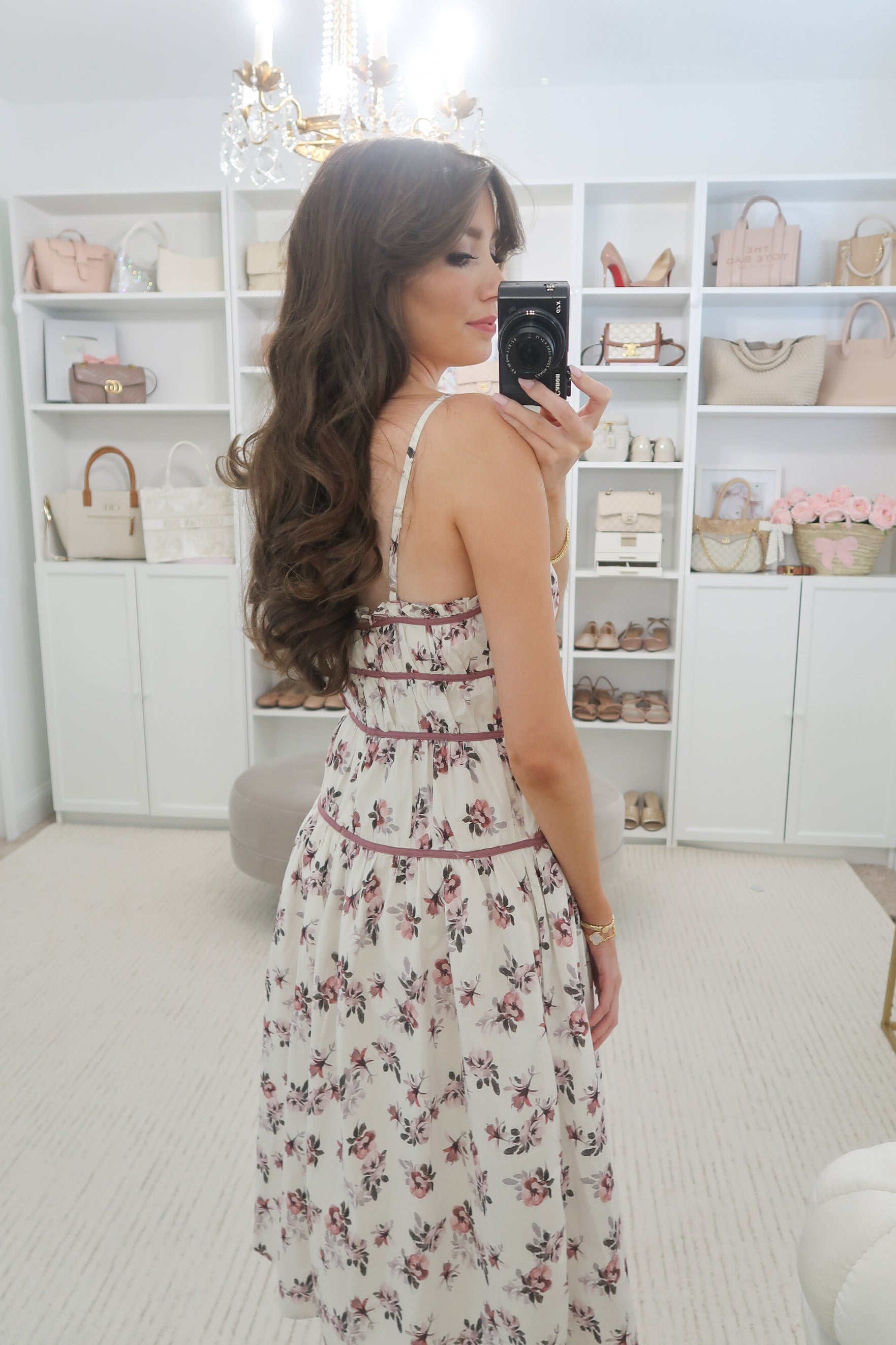 Fall Fleurs Midi Dress