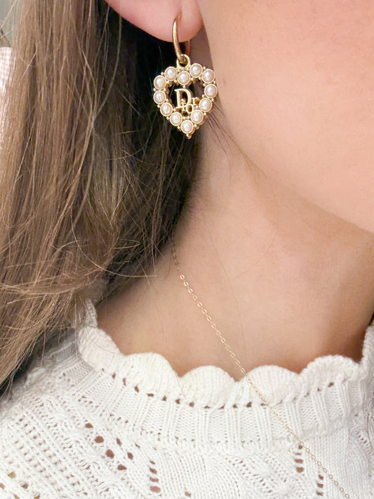 J'adore Pearl Heart Earrings (pre-order 10/19)