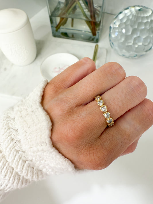 Love Notes Heart Eternity Ring