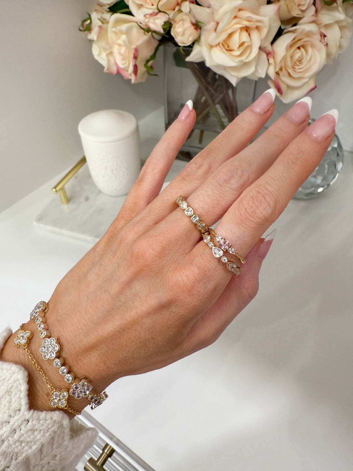 Darling Clover Moissanite Bracelet