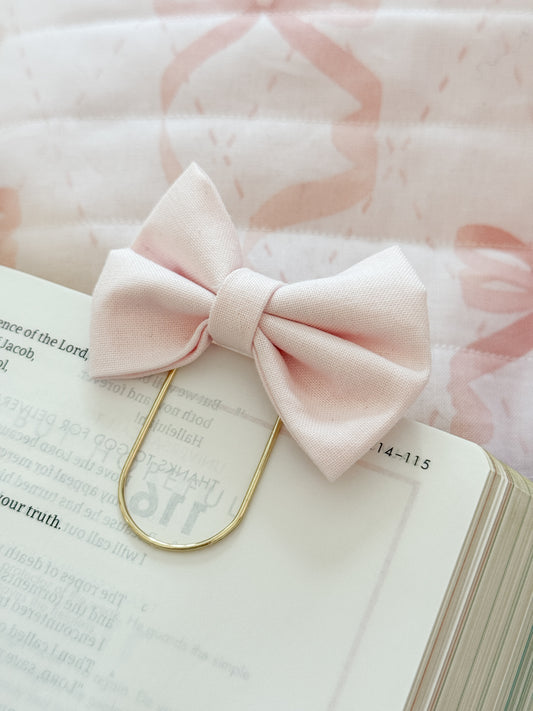 Pink Bow Bookmark