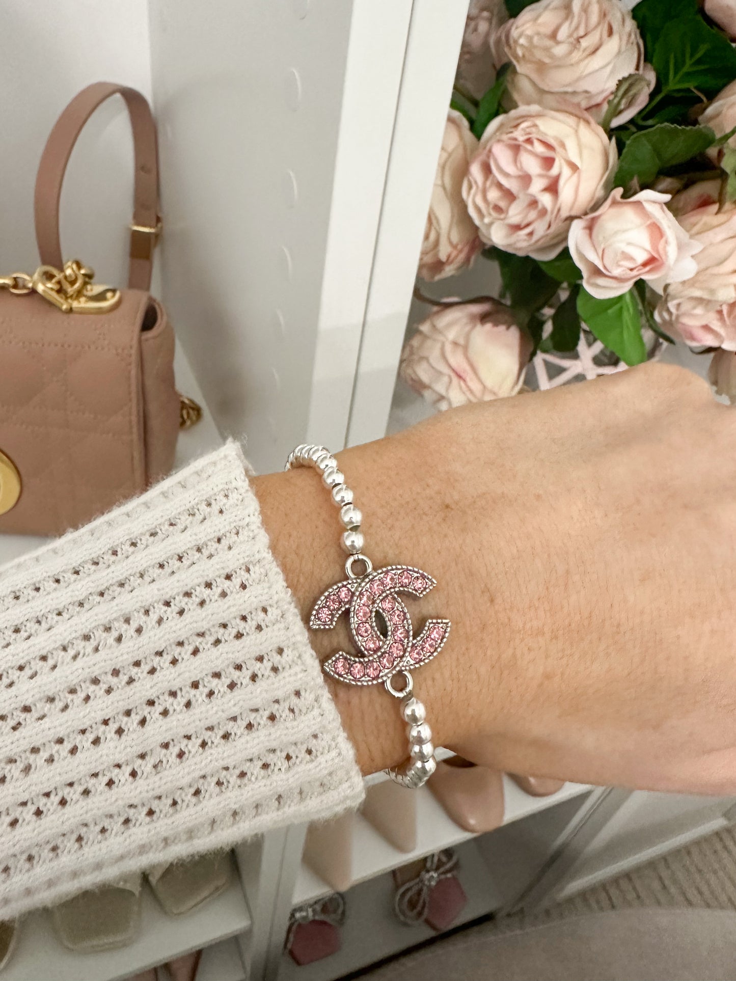 Pink Coco Silver Bracelet💗