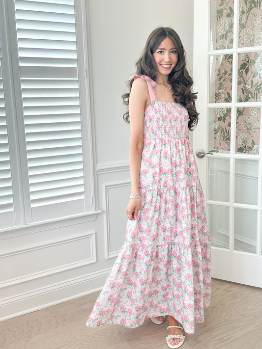 Rose Floral Maxi Dress