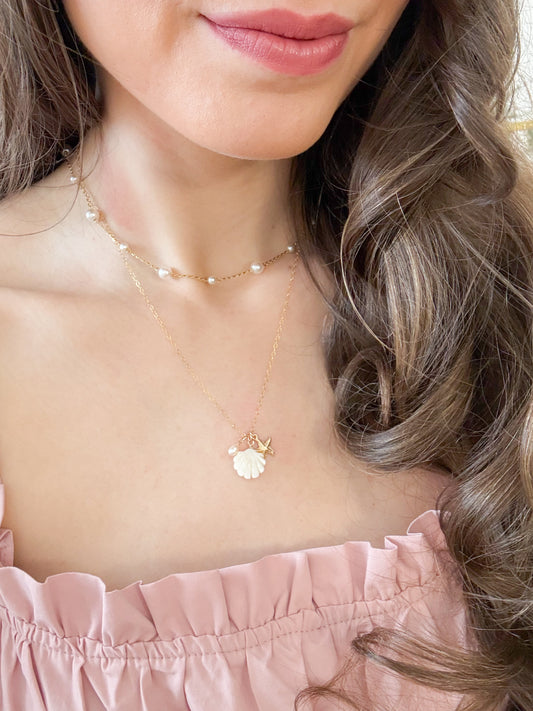 Coastal Grace Charm Necklace