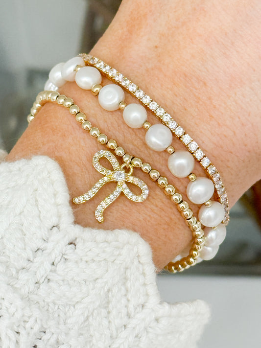 Esme Gold Filled Bow Bracelet