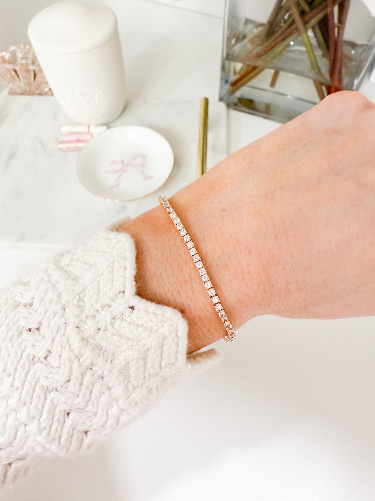 Mirabelle Mini Crystal Tennis Bracelet