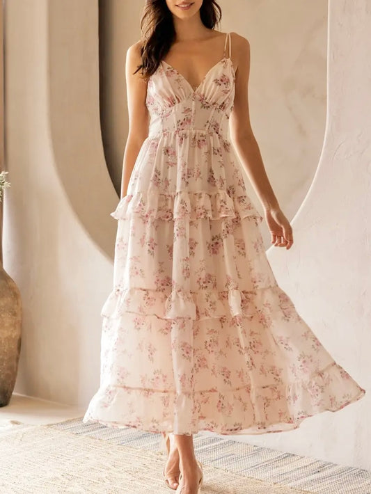 Love Story Ruffle Tiered Dress