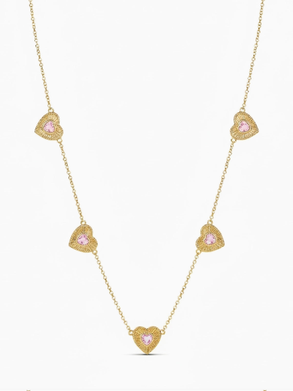 The Love Note Pink Heart Necklace