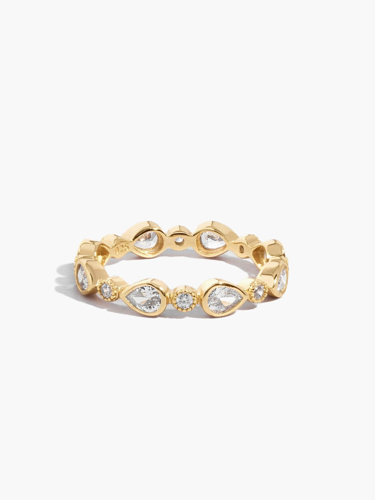 Madeleine Pear Stacking Ring